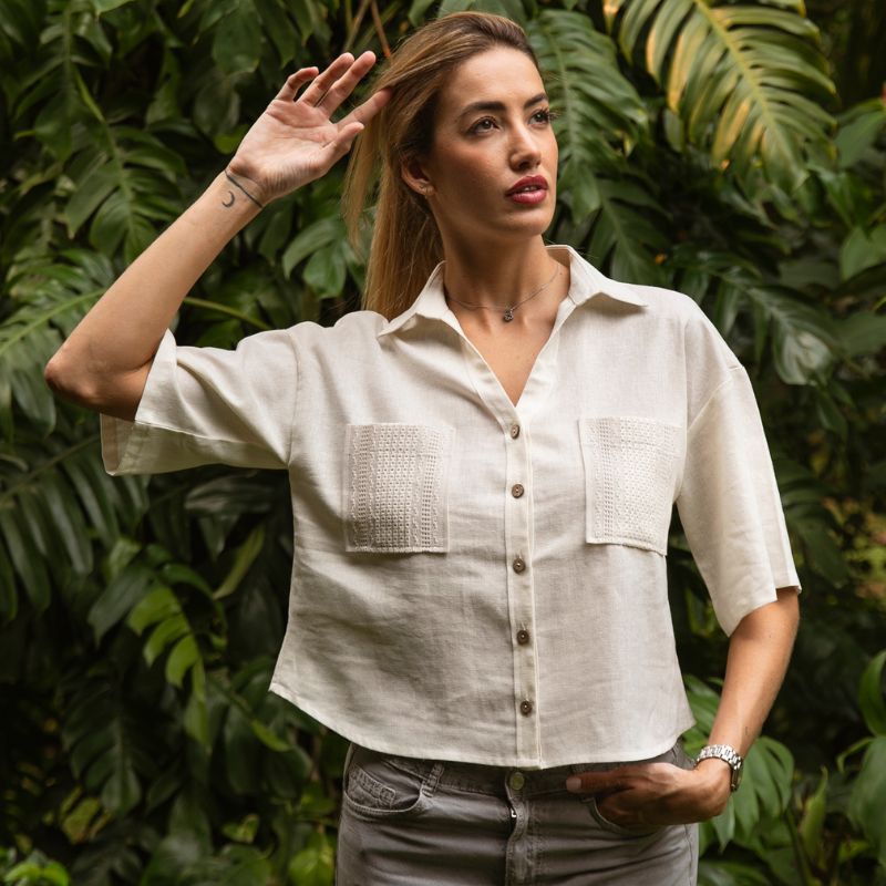Camisa Helena Beige